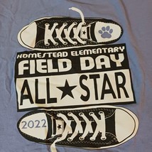 Homestead Elementary Field Day All Star 2022 Men's Lavender Graphic T-Shirt 2XL image 4