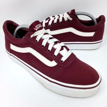 Vans Old Skool Burgundy Canvas Sneaker Skate Shoes - Women&#39;s Size 8 - $24.95