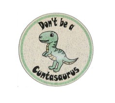 Don&#39;t Be a Cuntasaurus dinosaur Reflective  funny  vinyl 3&quot; Logo Vinyl S... - £3.08 GBP