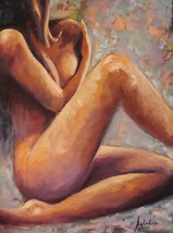 Stunning Abstract Nude Woman Canvas Print 16&quot; x 24&quot; Beautiful! NEW! - £6.99 GBP