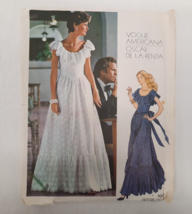 VTG 80&#39;s Vogue Americana Oscar de la Renta 1043 Misses&#39; Evening Dress Si... - $14.80