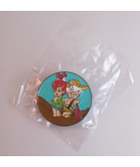 New The Flintstones Pebbles And Bam Bam Round Enamel Cartoon Lapel Hat Pin - $6.44