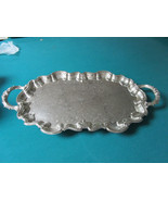 SILVERPLATE FOOTED TRAY  ENGLISH SILVER CO. USA 25 X 13 [*MET2] - $93.41 CAD