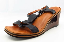Gentle Souls Size 7 M Black Gladiator Leather Women Sandal Shoes - £19.40 GBP