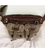Diesel Fanny Pack Waist Belt Bum Bag Crossbody Canvas Leather Vintage - $222.74