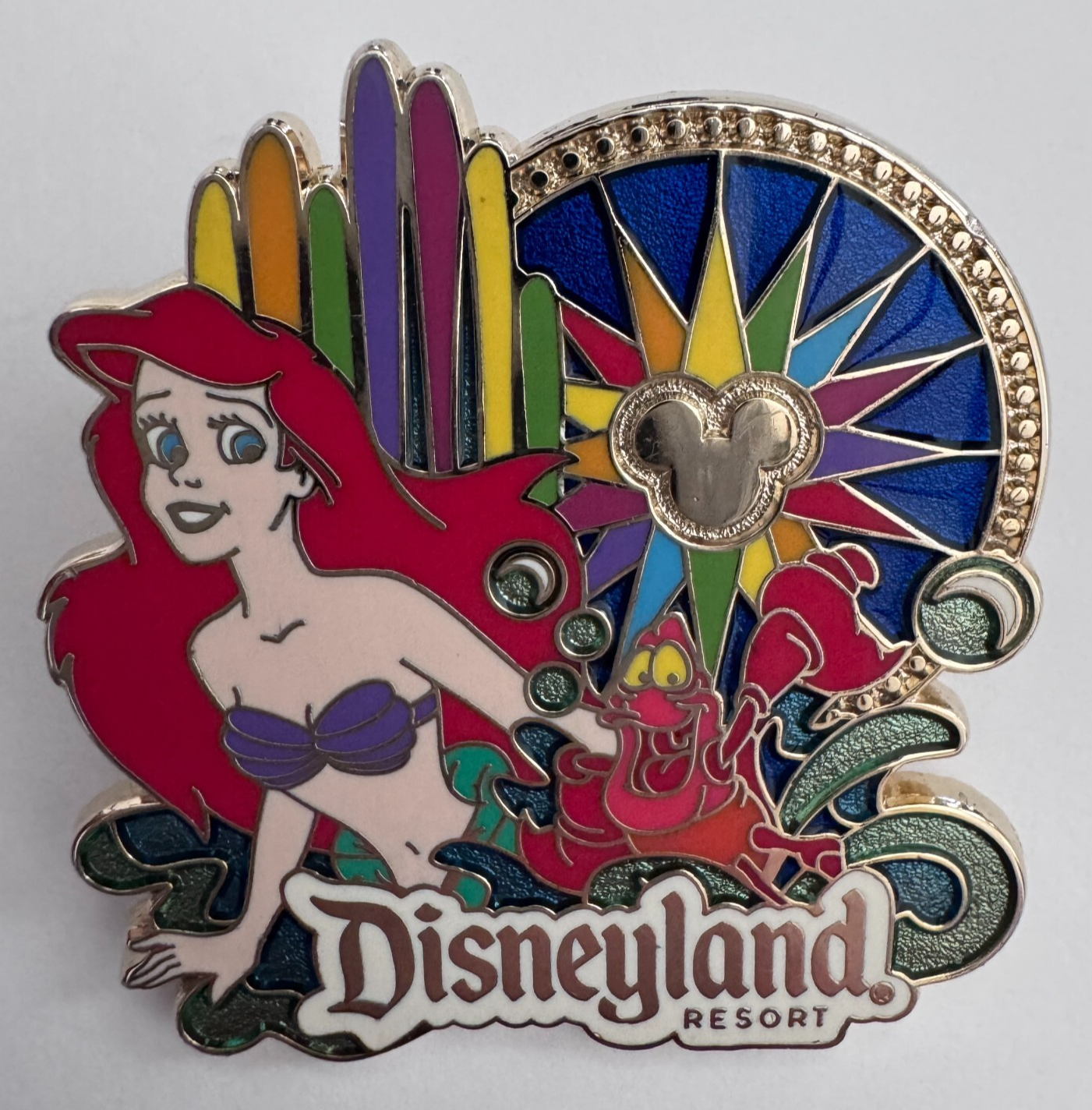 Disney Ariel &amp; Sebastian World Of Color Travel Disneyland Resort #83563 Pin - $13.85
