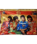 THE BEATLES Sgt Pepper&#39;s Lonely Hearts Club Band 2 FLAG CLOTH POSTER BAN... - £15.84 GBP