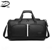 Fengdong Men Travel Bag Organizer Large Carrying Weekend Bag Waterproof Duffle B - £60.27 GBP