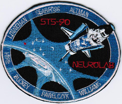 Human Space Flights STS-90 Columbia (25) USA Iron On Badge Embroidered Patch - £15.81 GBP+