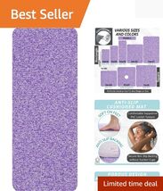 Textured Anti-Slip Bathtub Mat in Purple – 31x16 for Ultimate Bathroom S... - $49.45