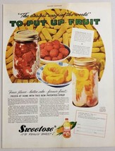 1946 Print Ad Sweetose Crystal Syrup Fruit Filled Canning Jars Staley De... - £10.77 GBP