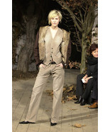 Dolce &amp; Gabbana Brown Distressed Corduroy Vest 52IT NWT - $192.08 CAD