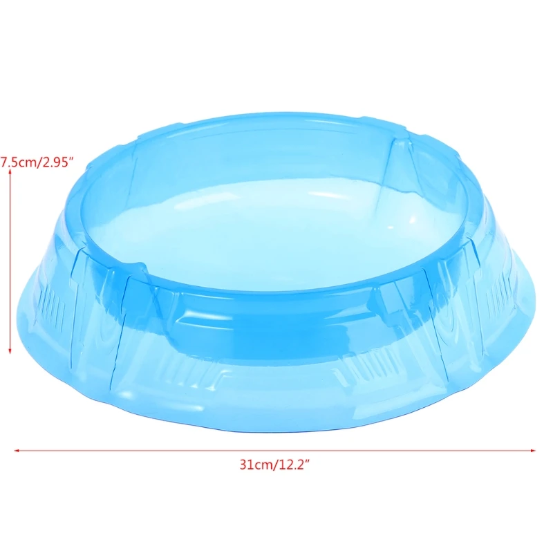 New Spinning Tops Stadium Battle Attack Top Plate Transparent Blue Comba... - £7.75 GBP