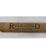 ROTHSCHILD AND COMPANY STATE AND VAN BUREN CHICAGO USA ANTIQUE WOODEN HA... - £22.53 GBP