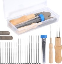 Yizzvb Felting Kit - Complete Wool Felting Tools with 4 Sizes Needles and  - £15.72 GBP