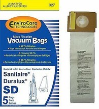 5 Sanitaire Sd Micro with Closure Vacuum Bags, - £9.23 GBP