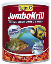 Tetra JumboKrill Freeze Dried Jumbo Shrimp Vitamin Enhanced Fish Food 3.5 oz Tet - £26.44 GBP