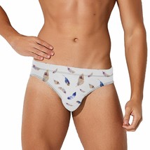 Mondxflaur Feathers Swim Briefs Sexy Swimming Trunks Quick Dry Soft Athl... - $19.99
