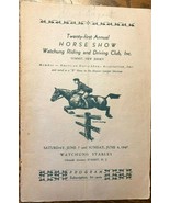 WATCHUNG STABLES (NJ) 21st Annual HORSE SHOW 48-page Program June 7-8, 1947 - €11,03 EUR