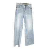 Express Jeans Wide Leg High Rise Women&#39;s 6R Light Wash Blue Denim - £19.65 GBP