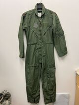 GENUINE US AIR FORCE GREEN NOMEX FIRE RESISTANT FLIGHT SUIT CWU-27/P - 34S. - $50.00