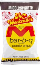 Middleswarth Kitchen Fresh Potato Chips Bar-B-Q Flavored, 4-Pack 9 oz. Bags - £28.41 GBP