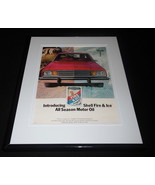 1979 Shell Fire &amp; Ice Motor Oil Framed 11x14 ORIGINAL Vintage Advertisement - £27.17 GBP