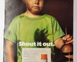 1976 Shout Laundry Stain Remover Shout It Out Magazine Ad - $9.89