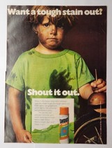 1976 Shout Laundry Stain Remover Shout It Out Magazine Ad - $9.89