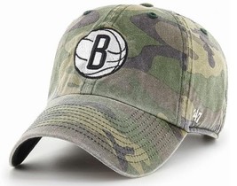 Brooklyn Nets NBA &#39;47 Camo Clean Up Relaxed Fit Hat Cap Adult Men&#39;s Adju... - €21,70 EUR
