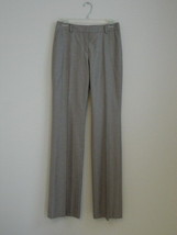 NWT AKRIS Camel Wool Cotton Straight Full Leg Marilyn Trouser Pants 8 - £98.63 GBP