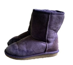 UGG Classic Short II 5251 Youth Size 2 Kids Purple Suede Winter Boots - £21.89 GBP