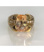 Vintage 14k Yellow Gold Precious Topaz Diamond Ring - $4,400.00