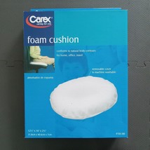 Carex Foam Cushion Washable Cover Seat Cushion 12.5&quot; x 16 x 2.75&quot; Home O... - £14.20 GBP