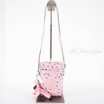 NWT Kipling KI1079 Tally Mini Crossbody Phone Bag Polyester Painterly Dots Pink - £31.92 GBP