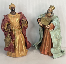 Set Of Two Wise Men Or Kings From The Christmas Nativity Story Handmade Taiwan - £22.11 GBP