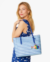 NWB Kate Spade Schuyler Blue Striped Tote Handbag KG761 Purse $359 MSRP Gift Bag - £105.16 GBP