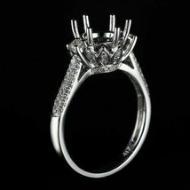 1.20Ct Round Cut Cubic Zirconia Engagement Ring Semi Mount 925 Sterling Silver - $71.28