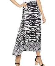 INC International Concepts Zebra-Print Gauze Maxi Skirt Medium NWT New - $19.79