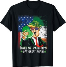 Make St Patrick&#39;s Day Great Again Funny Trump T-Shirt - £11.05 GBP+