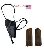 WWII US Army Colt Shoulder Holster Black with M1911 Wood Colt Pistol US ... - £27.50 GBP