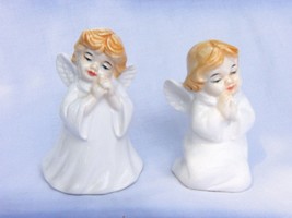 Child Angel Figurine Salt &amp; Pepper Shakers By The Cooks Bazaar Vintage Unused - £11.85 GBP