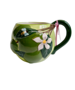 Blue Sky Clayworks Green Summer Lime Tree And Bee Mug By Heather Goldmin... - $26.47 CAD
