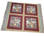 VIP Cranston Wildlife Deer Buck Fabric Panel, 1 yard x 43&quot; (4 Blocks) DI... - $11.06