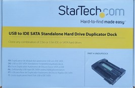 STARTECH USB to IDE SATA STANDALONE HARD DRIVE DUPLICATOR DOCK PART # UN... - £182.26 GBP