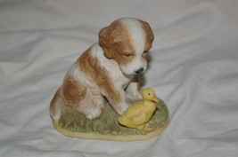 Homco Puppy and Duckling Figurine 1413  Home Interiors &amp; Gifts - £5.50 GBP