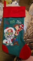 Disney Parks Toy Story Buzz Woody Christmas Holiday Stocking retired design  - £27.65 GBP