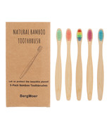 BergMoer Toothbrush Natural Bamboo Toothbrushes Soft Bristles Toddler To... - $7.62