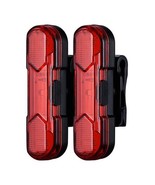 2 Pack Rear Bike Tail Light Ultra Bright USB Rechargeable Bicycle Tailli... - £7.13 GBP