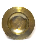 X-Large Gold Tone Metal Round Center Piece Plate Dish Decor 19 inches Vi... - £18.01 GBP